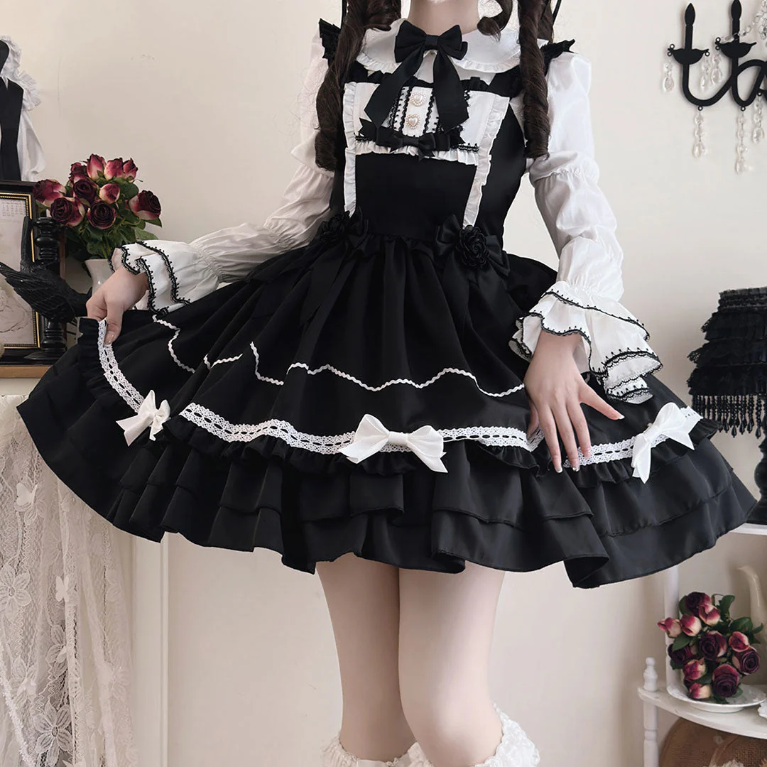 Lolita Bow Suspender Dress - Image 5