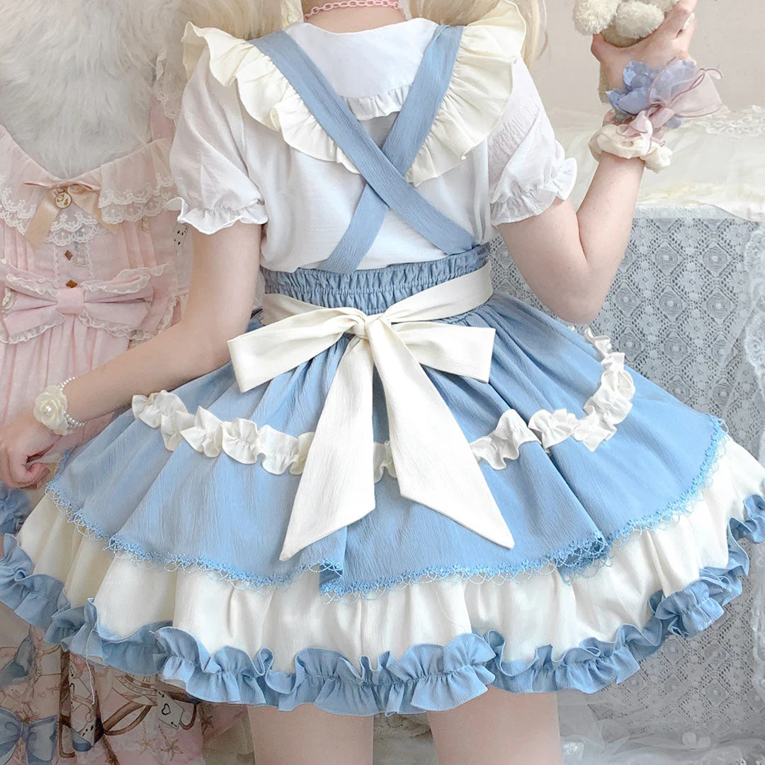 Lolita Bow Suspender Skirt - Image 5