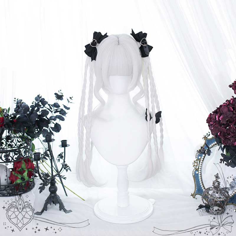 Lolita Cosplay White Wigs - Image 2