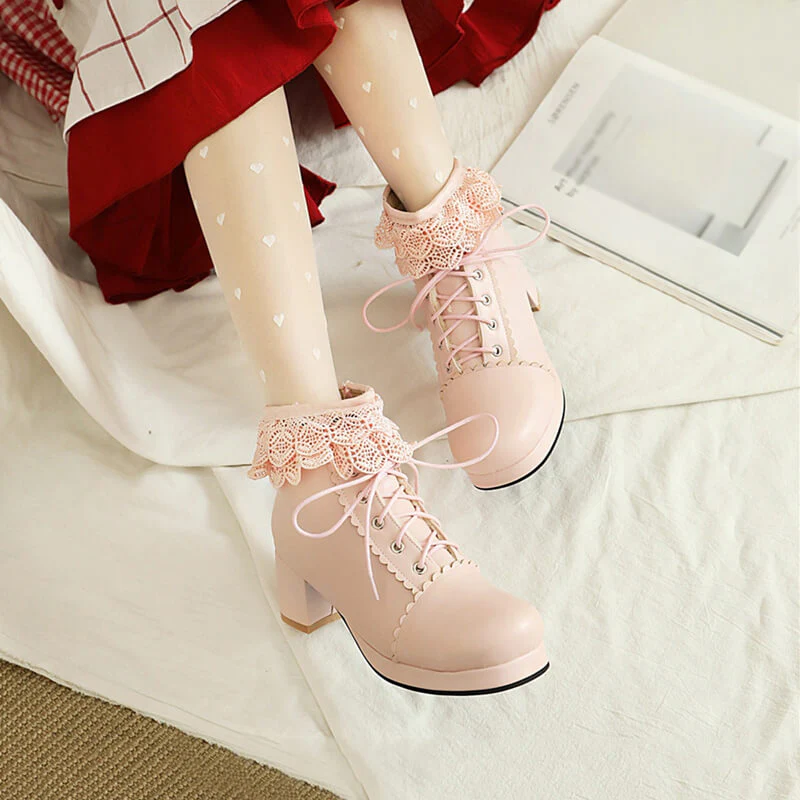 Lolita Flower Boots - Image 4