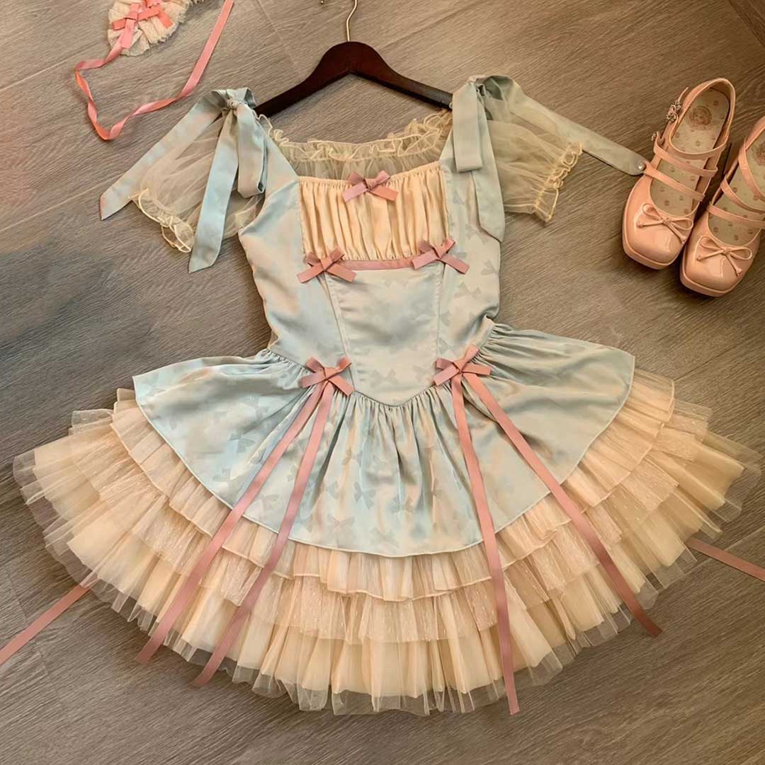 Lolita Lace Bow Dress - Image 2