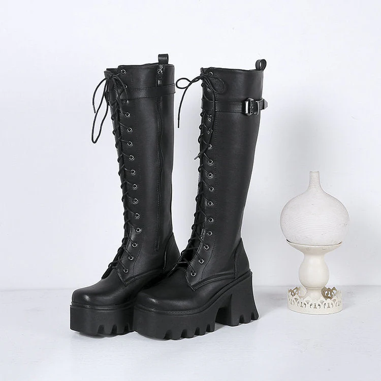 Long British Style High Boots - Image 2