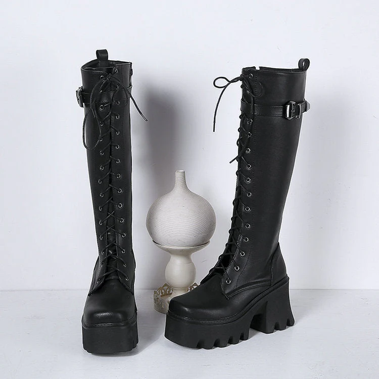 Long British Style High Boots - Image 3
