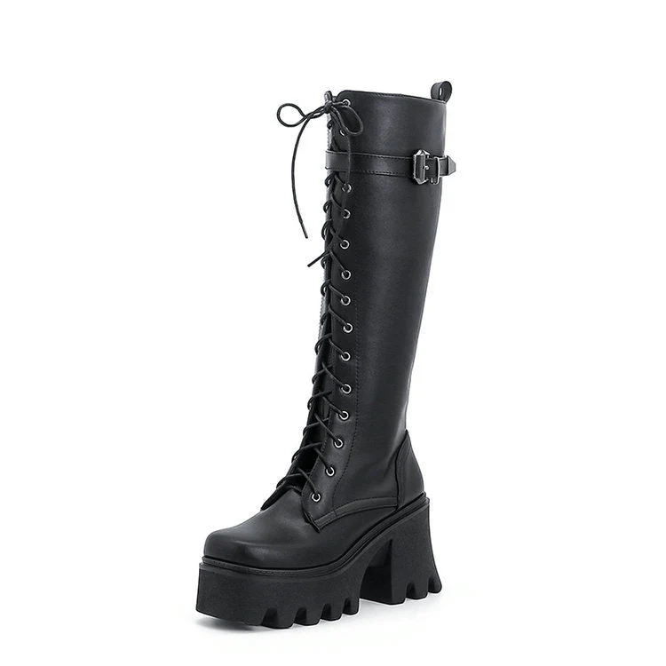 Long British Style High Boots - Image 5