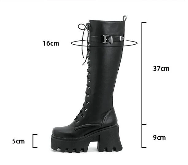Long British Style High Boots - Image 6