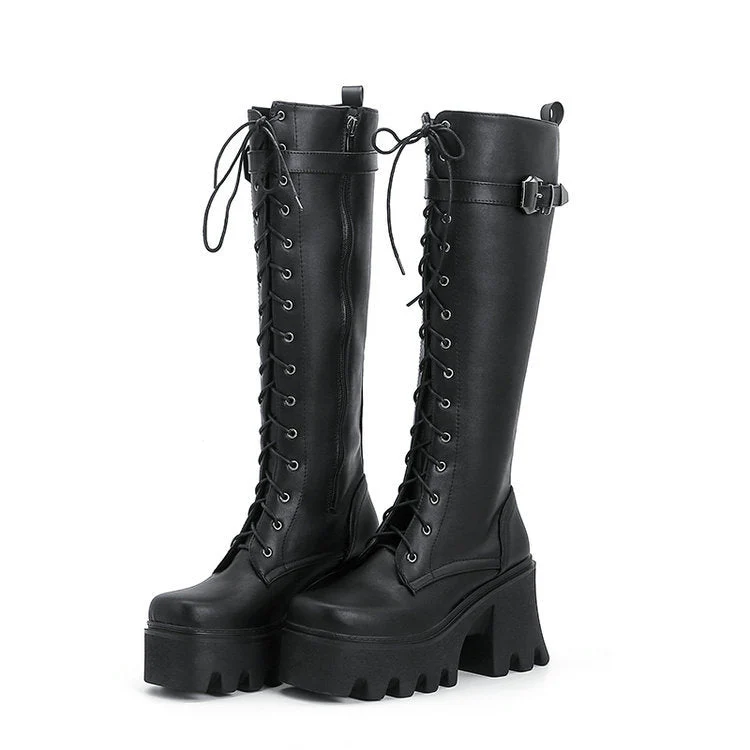 Long British Style High Boots - Image 7