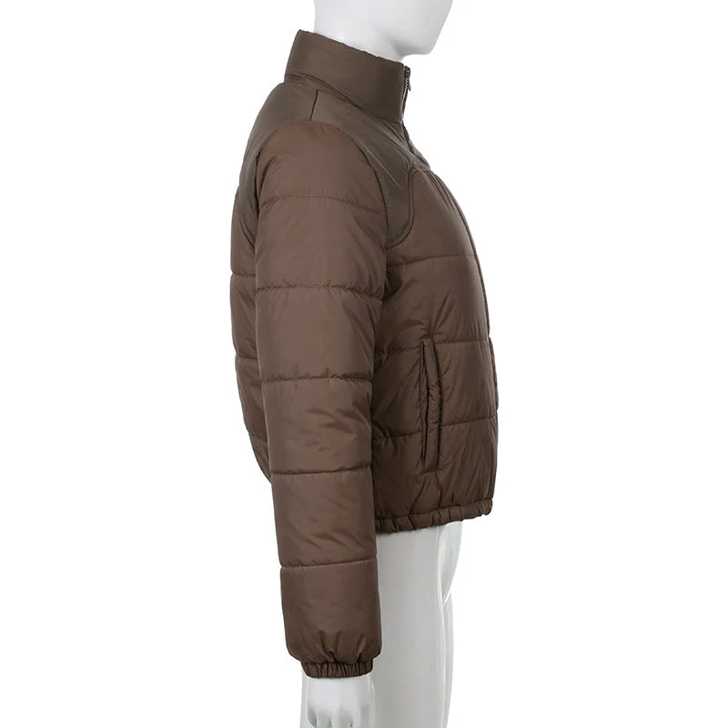 Long Sleeve Warm Cotton Jacket - Image 2