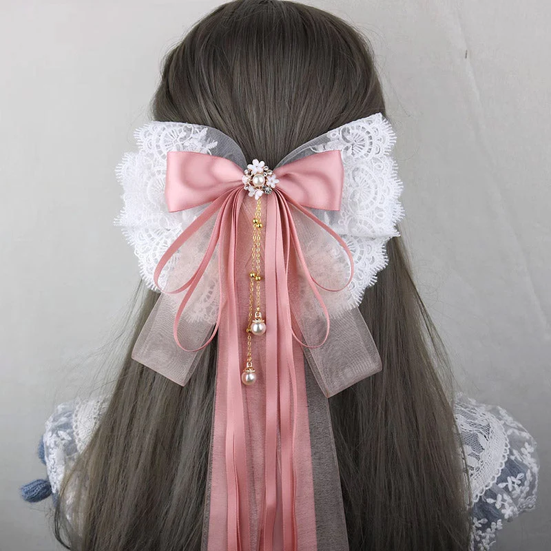 Long Tail Bow Hair Pin - Image 3