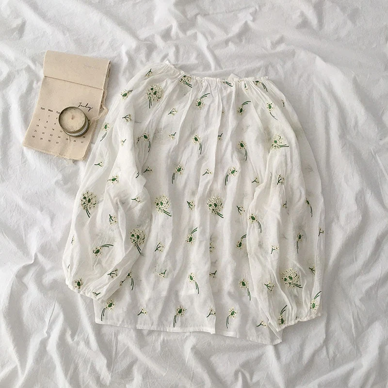 Loose casual V-neck sunscreen long sleeves - Image 4