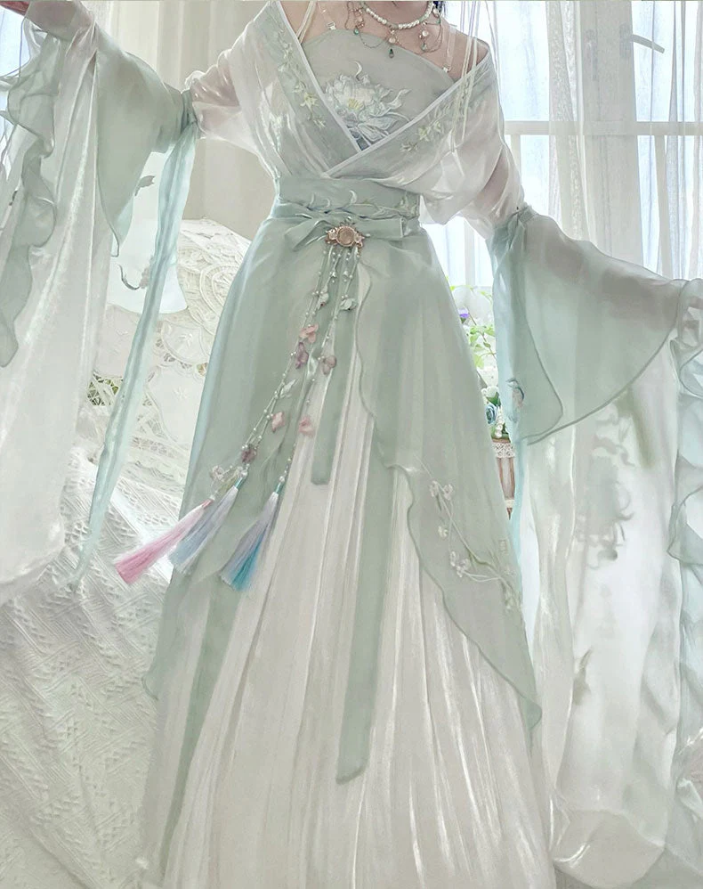 Lotus Flower Hanfu Dress - Image 5