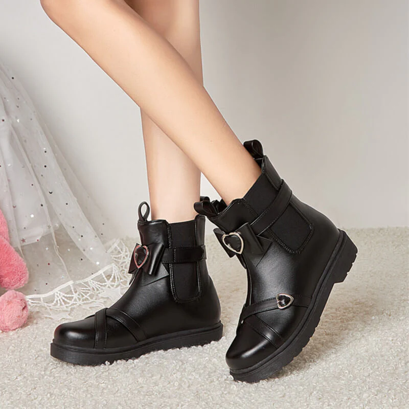 Love Bow Flat Boots - Image 2
