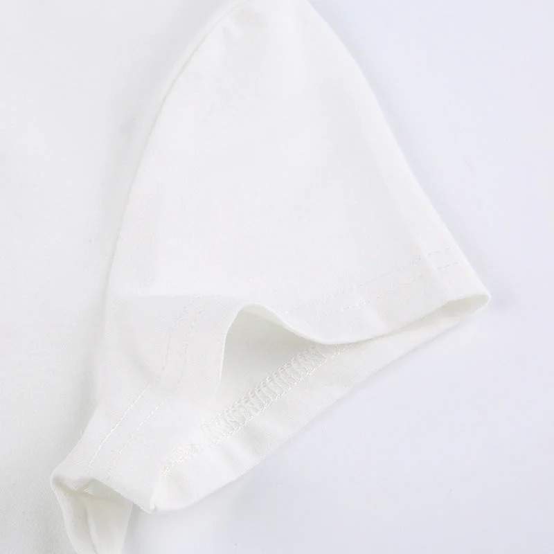 Love Bunny White Crop Top - Image 5