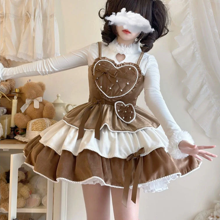 Love Lolita Bow Dress Cape Set - Image 2