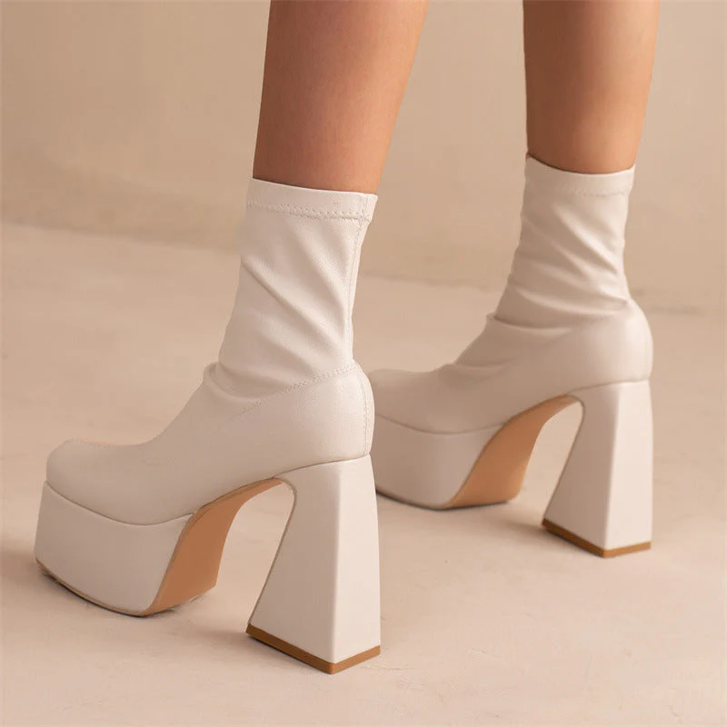 Low Top Square Toe Boots - Image 7