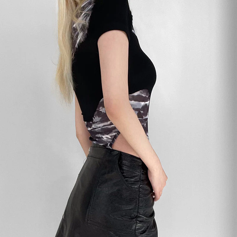 Metal Star Short Sleeve Bodysuit - Image 4