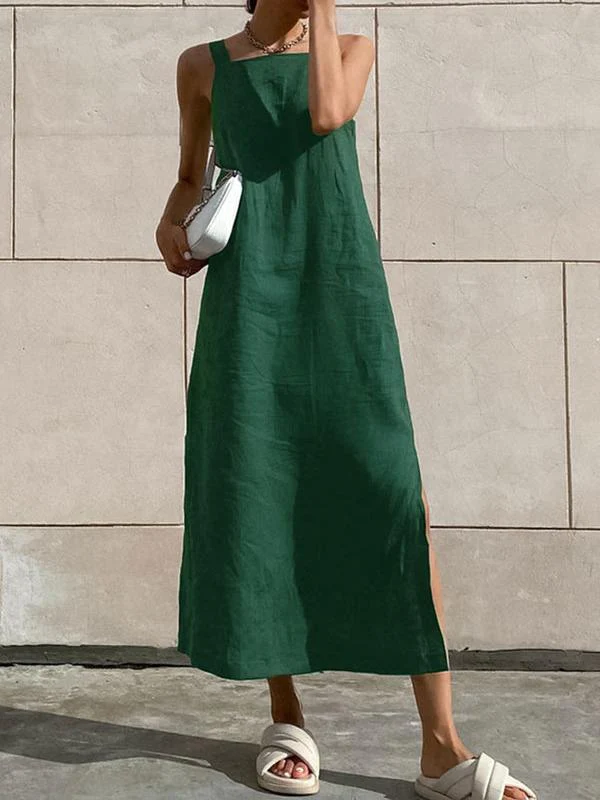 Minimalism Cotton Cami Long Dress
