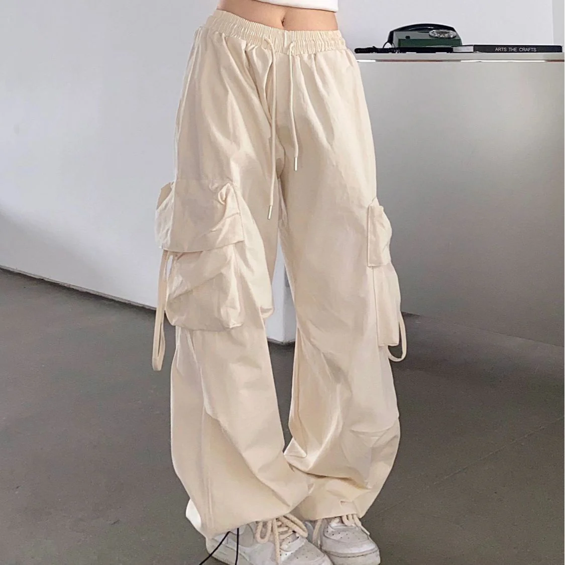 Multiple Pocket Bound Feet Cargo Pants - Image 3