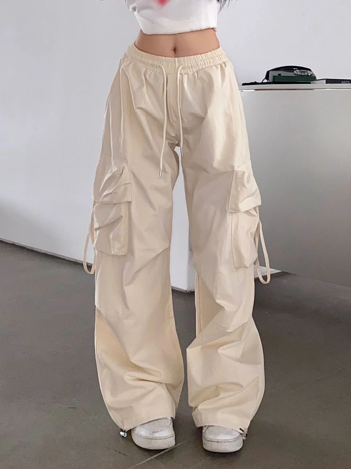 Multiple Pocket Bound Feet Cargo Pants - Image 5