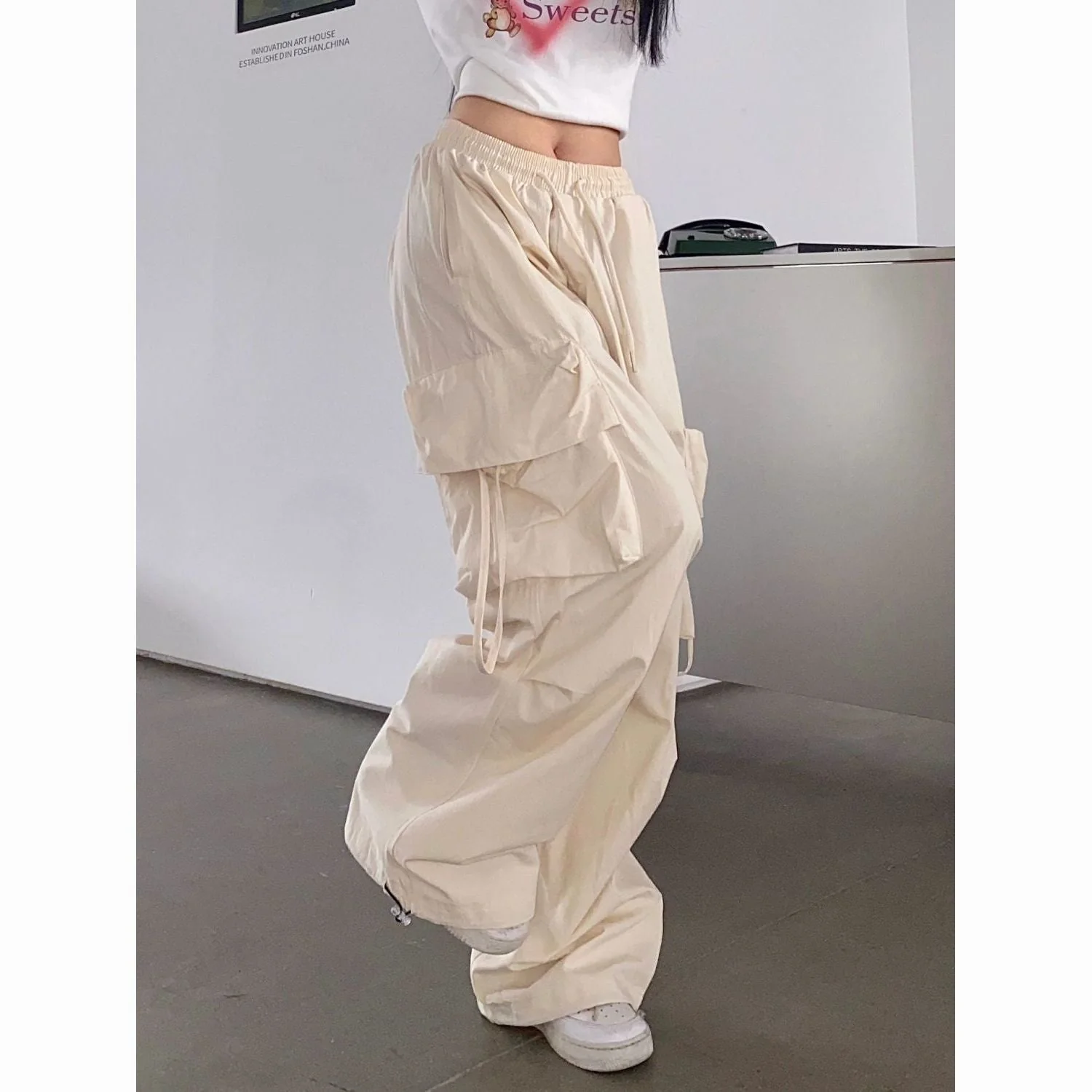 Multiple Pocket Bound Feet Cargo Pants - Image 6