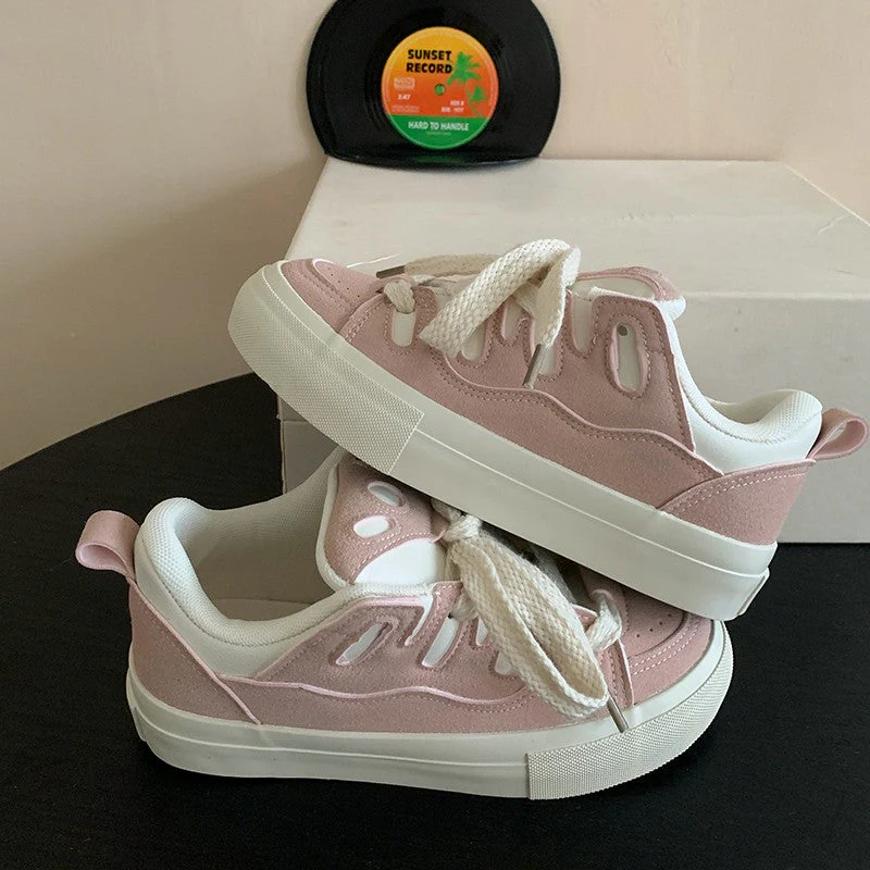 Neon Pink Aesthetic Sneakers - Image 2