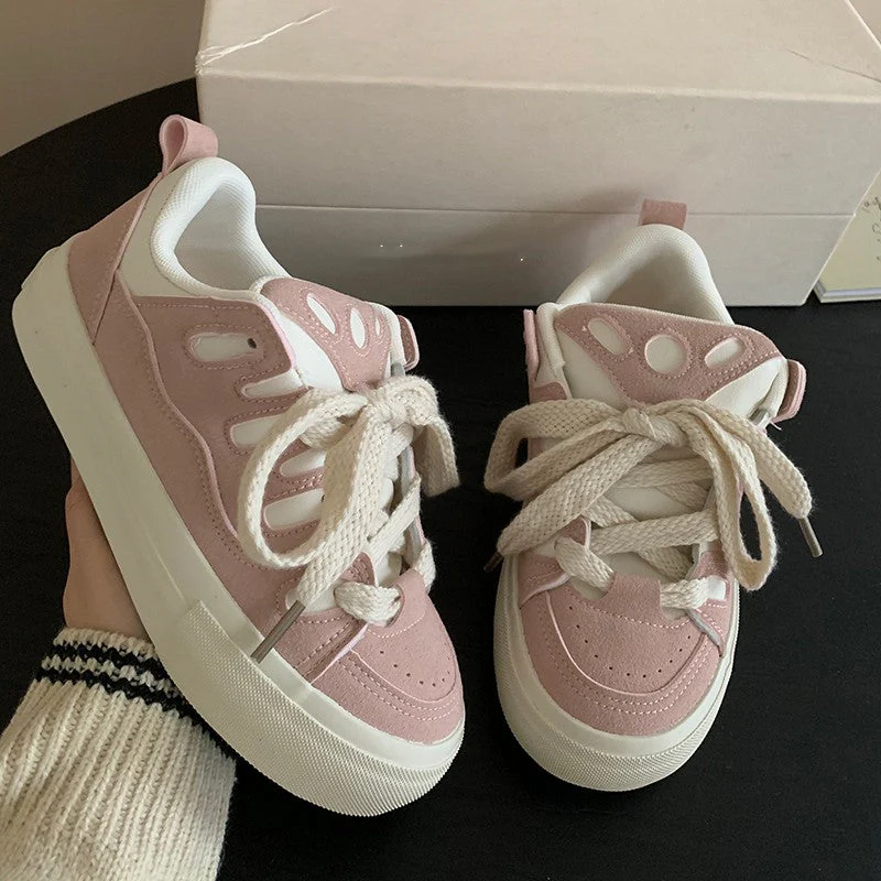 Neon Pink Aesthetic Sneakers - Image 5