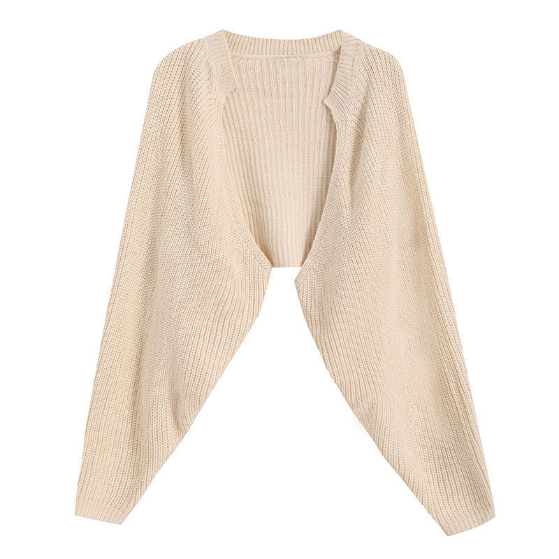 Open Front Long Sleeve Knit Cardigan - Image 3