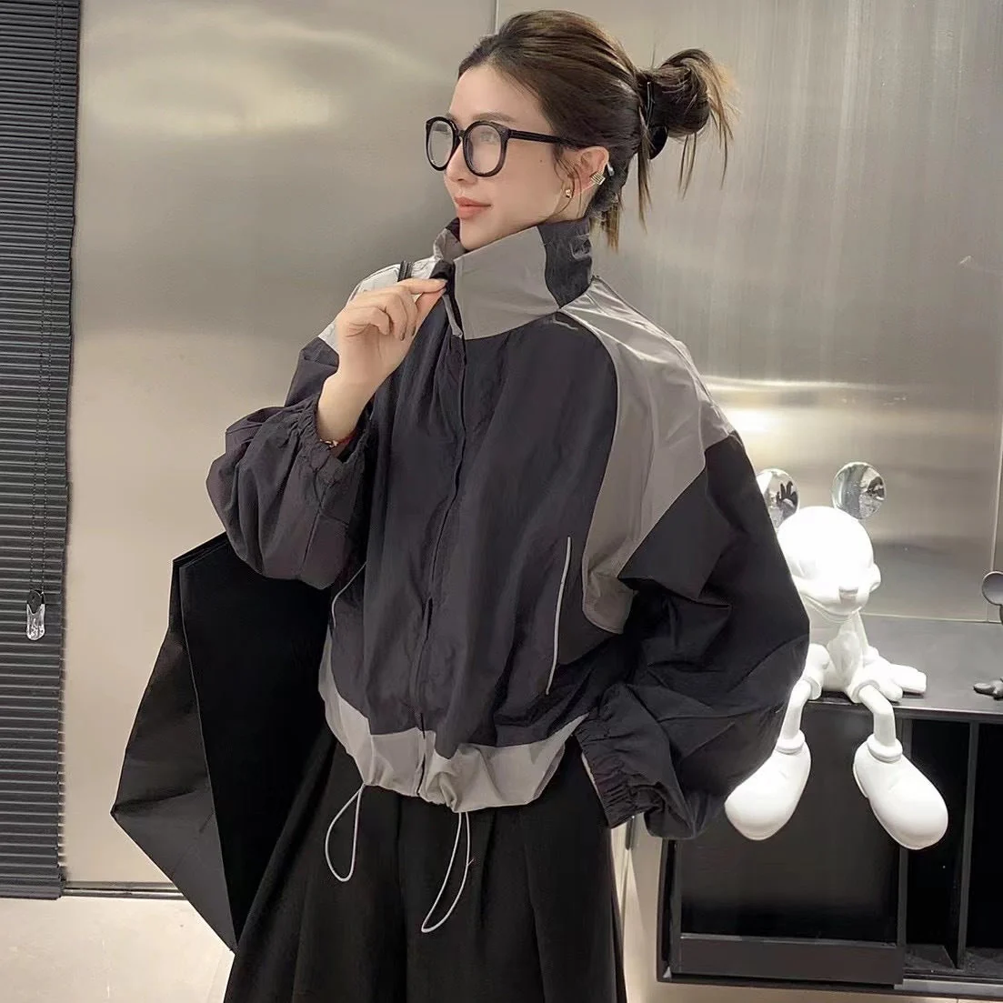 Outdoor Oversized Patchwork Jacket - Image 6