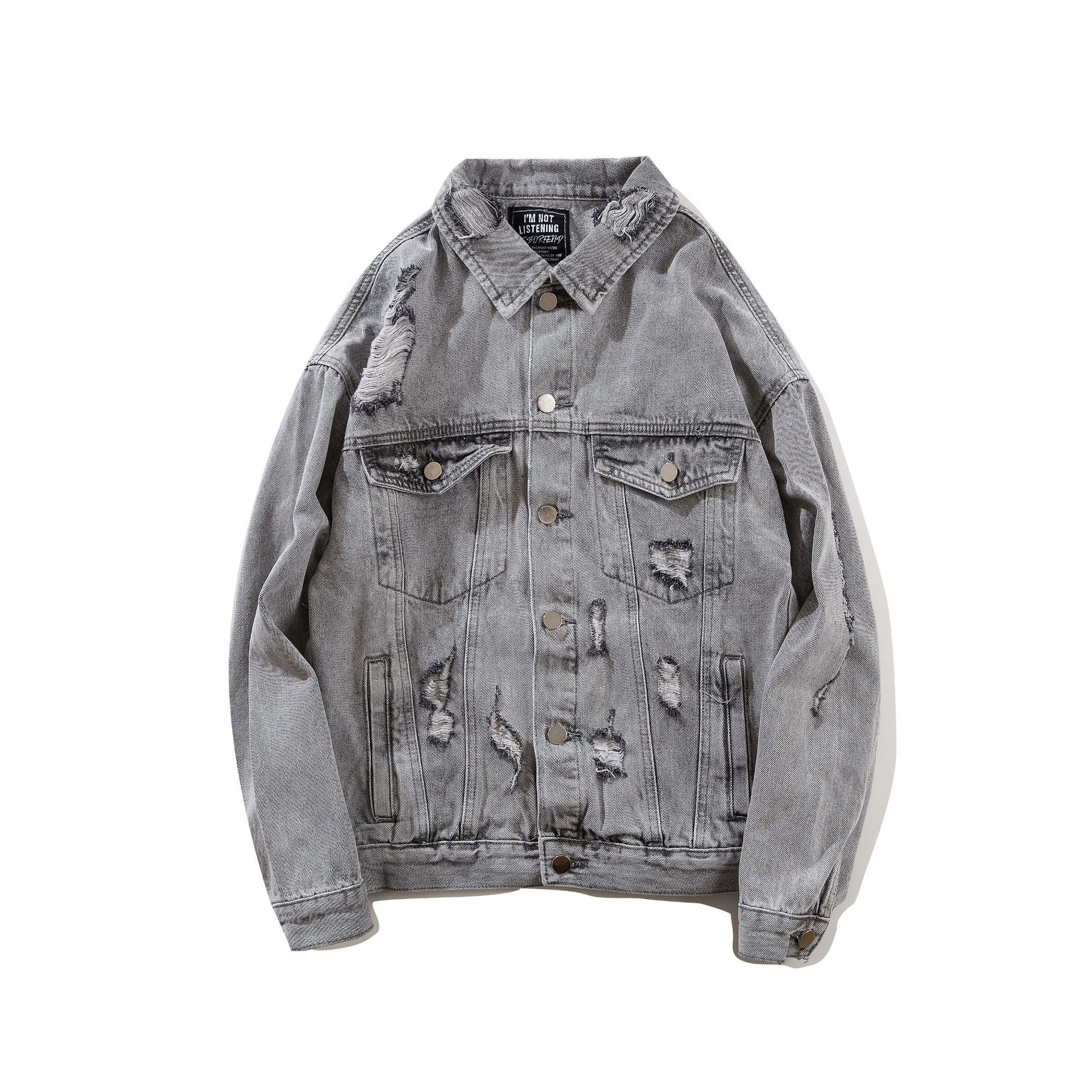 Oversized BF.Borfend Street Denim Jacket - Image 9
