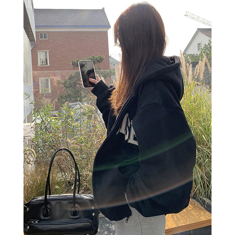 Oversized Cosy Zip Up Hoodie - Image 6