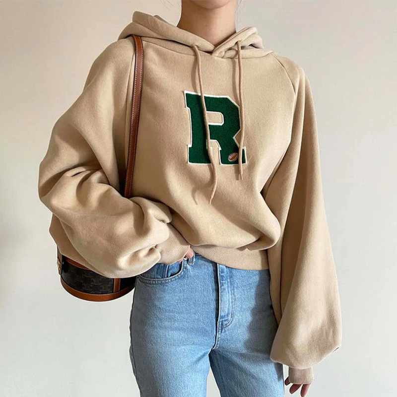Oversized Embroidery Street Hoodie - Image 5