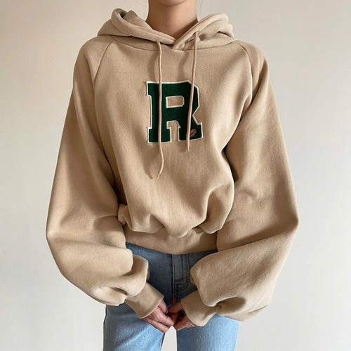 Oversized Embroidery Street Hoodie - Image 7