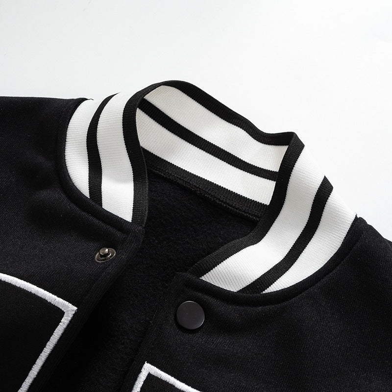 Oversized Logo Varsity Jacket - Image 5