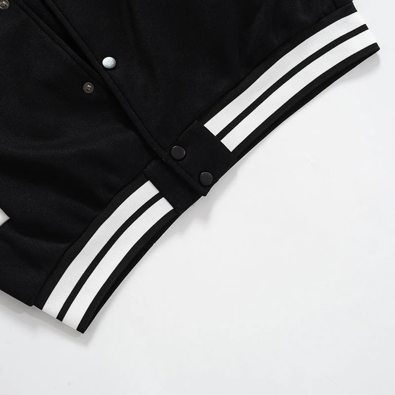Oversized Logo Varsity Jacket - Image 6