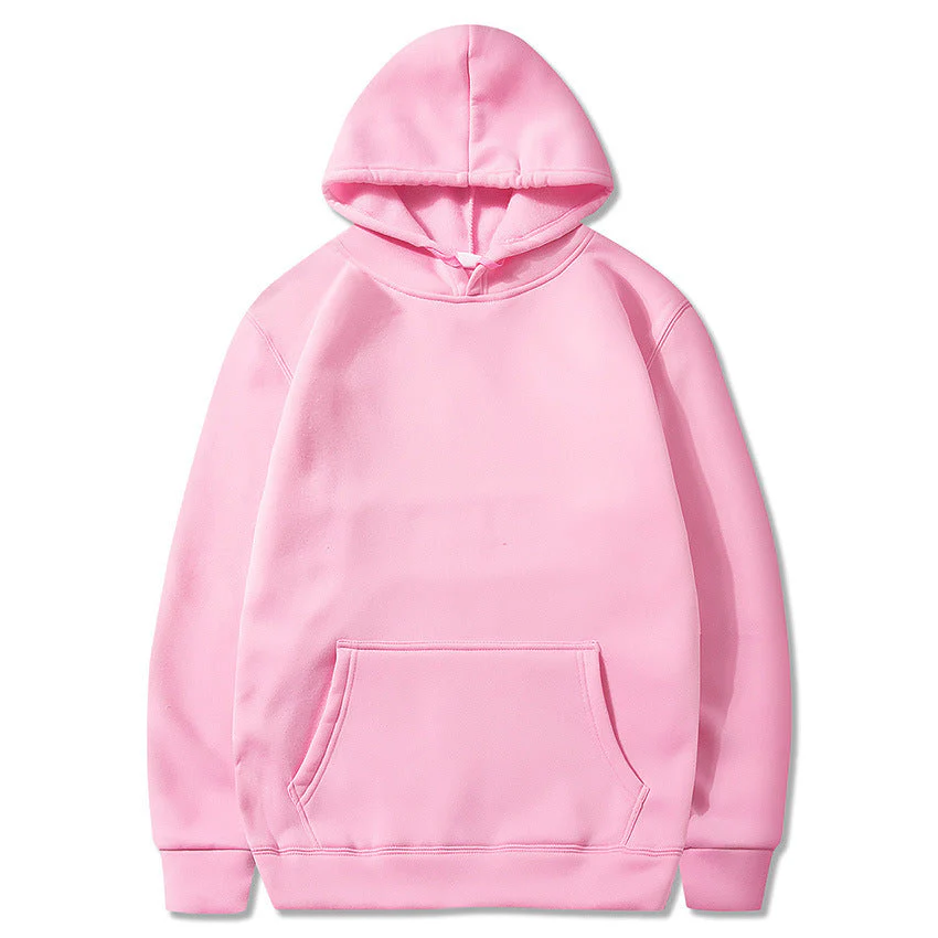 Oversized Solid Color Pullover Hoodie - Image 10