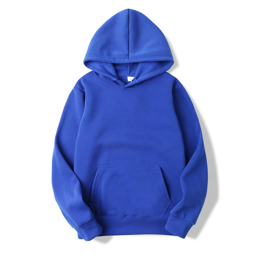 Oversized Solid Color Pullover Hoodie - Image 3