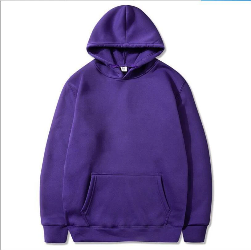 Oversized Solid Color Pullover Hoodie - Image 4