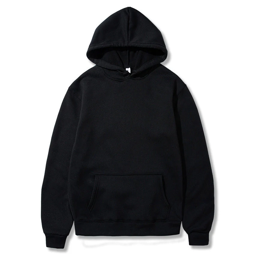 Oversized Solid Color Pullover Hoodie - Image 7
