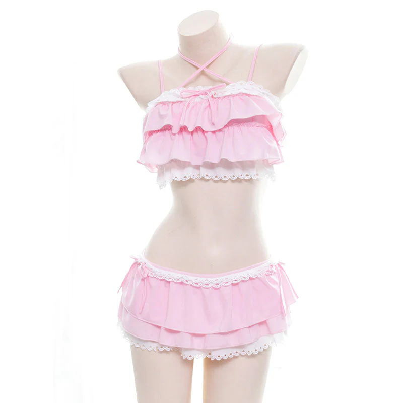 Pastel Lace Swimwear - Image 7