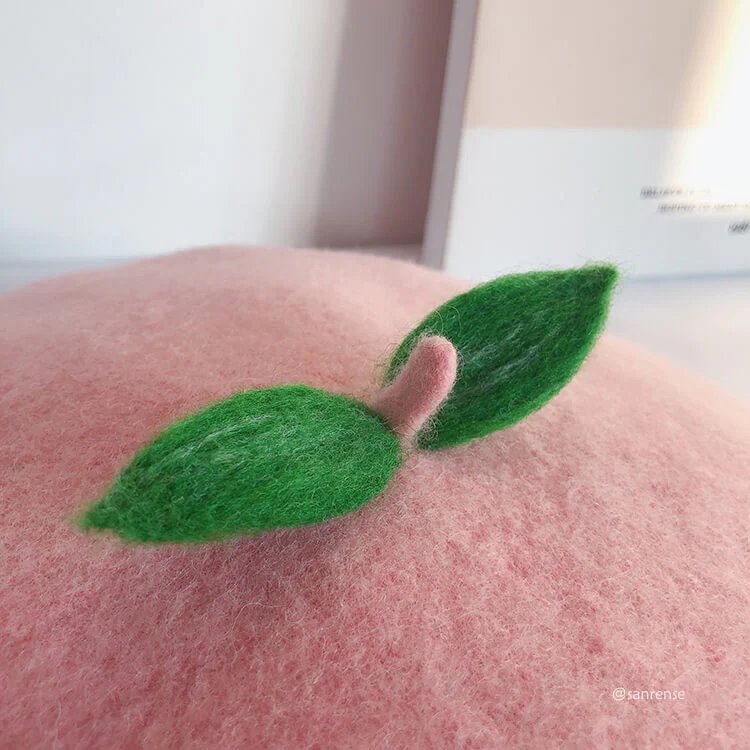 Pastel Peach Beret - Image 3