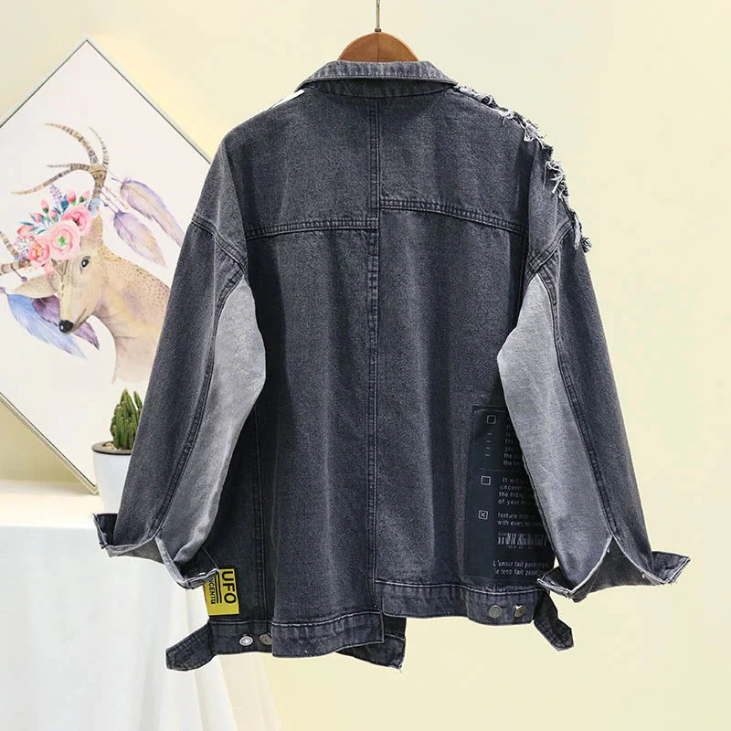 Patchwork denim jacket - Image 2