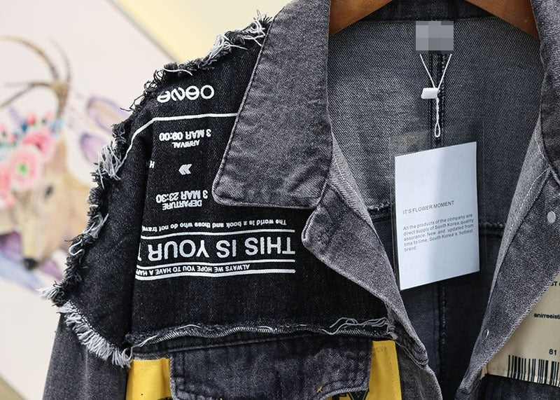 Patchwork denim jacket - Image 4