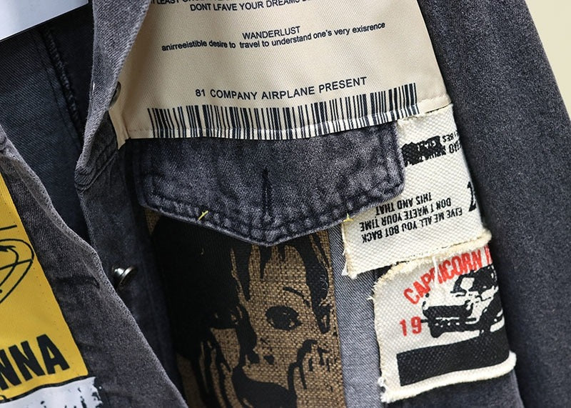 Patchwork denim jacket - Image 5