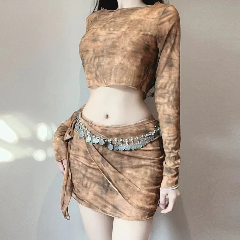 Patchwork Hooded Two-Piece Set - Image 3