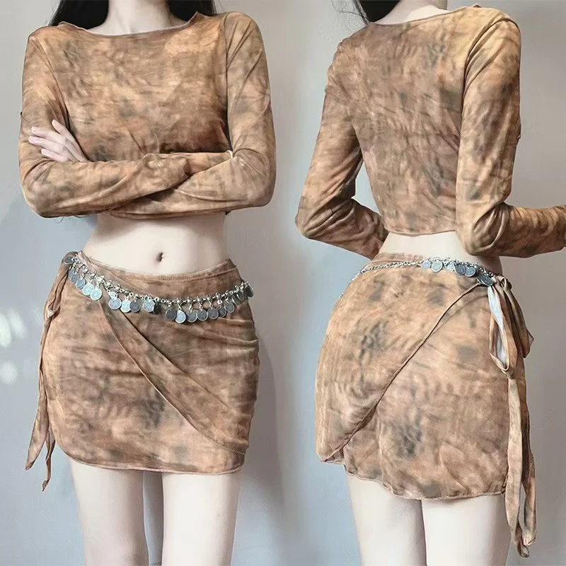 Patchwork Hooded Two-Piece Set - Image 5