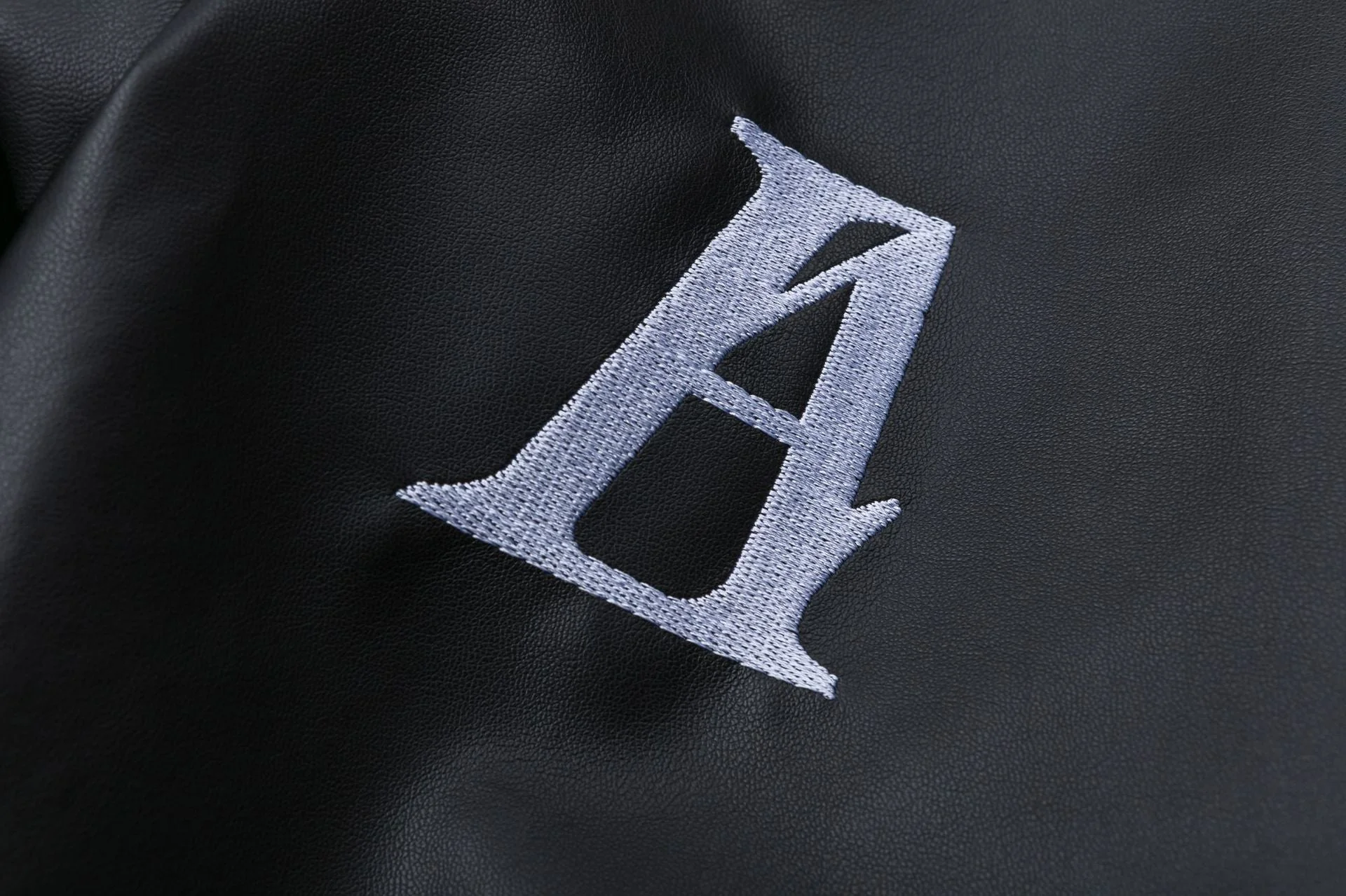 Patchwork Pu Leather Zip Up Jacket - Image 10