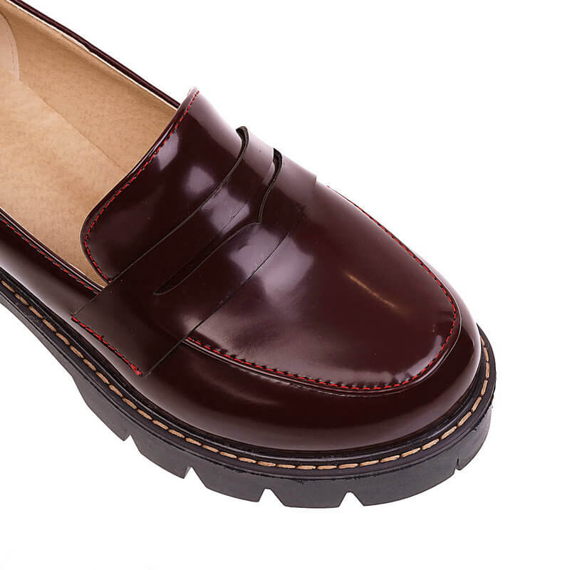 Patent Leather Student Shoes - Image 4