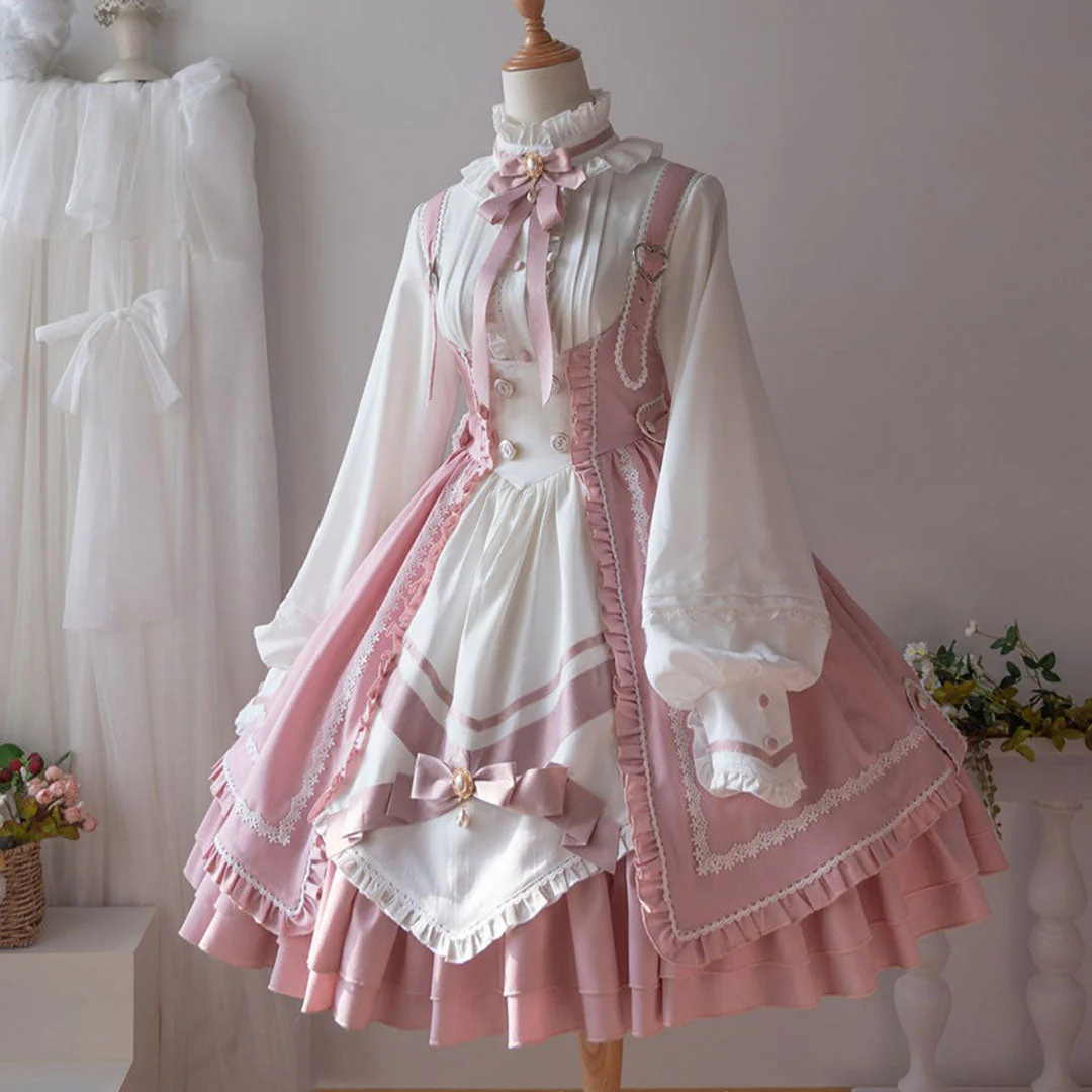 Pink Bow Strap Dress - Image 2