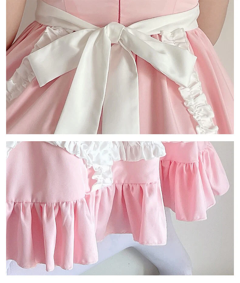 Pink Candy Bow Dress - Image 5