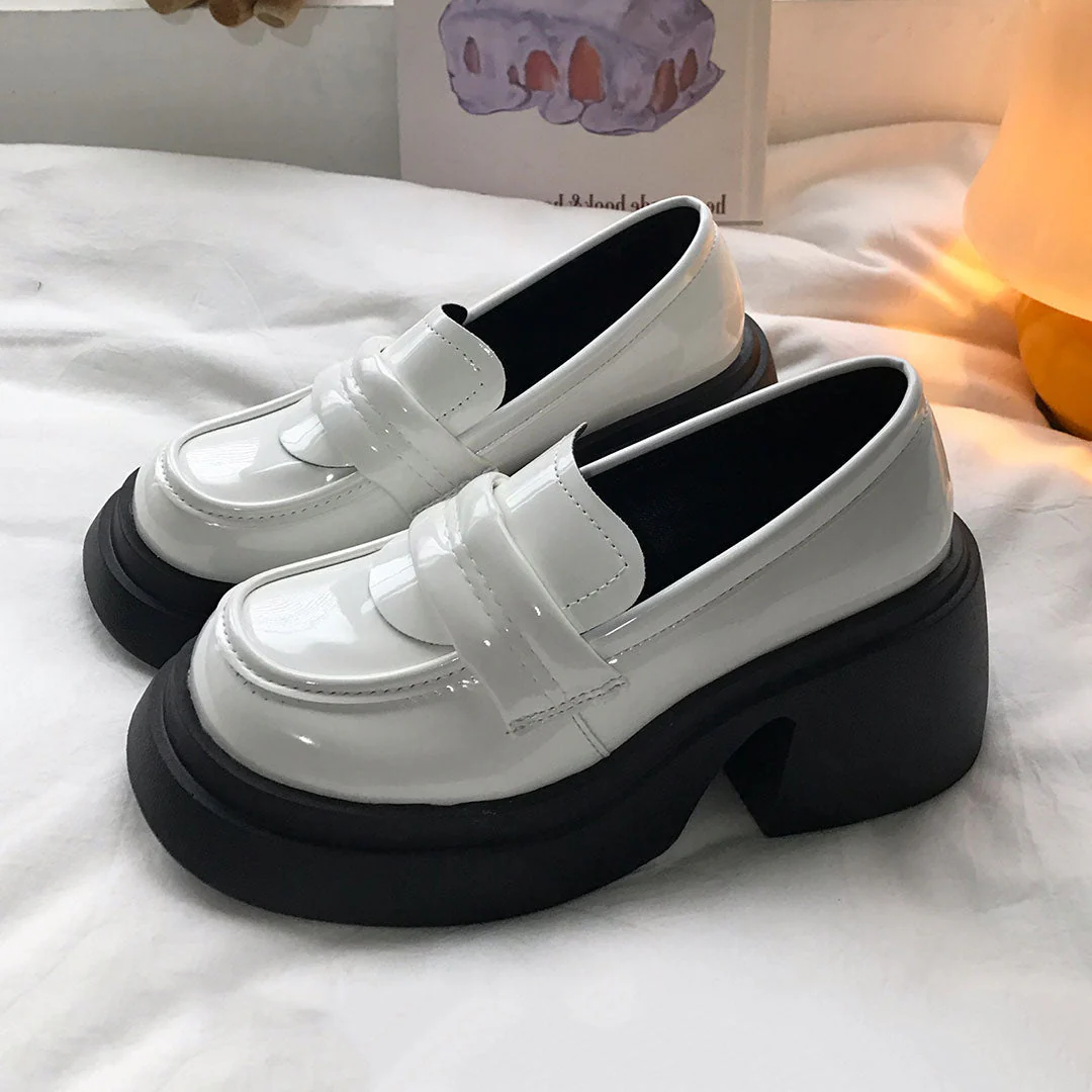 Platform Student Shoes