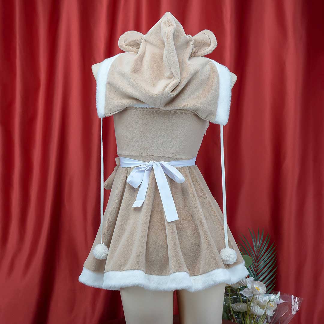 Plush Bow Bear Maid Dress - Image 2